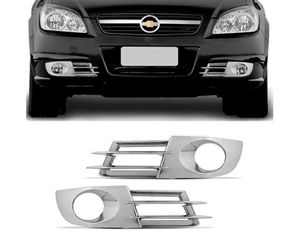 Grade Lateral Parachoque Vectra 2006 A 2009 Com Furo Cromado
