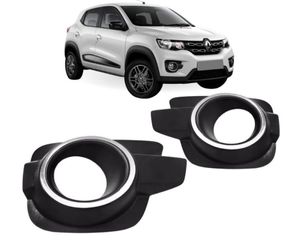 Grade Lateral Parachoque Kwid 2017 A 2020 Para Milha Cromado