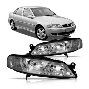Farol Vectra 2000 2001 2002 2003 2004 2005 Mascara Cromada