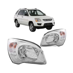 Farol Sportage 2009 2010 2011 Pisca Cristal