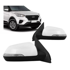 Retrovisor Creta 2016 A 2019 Eletrico Retratil Com Pisca