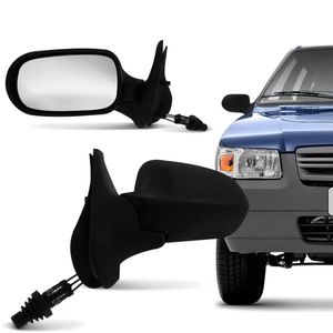 Retrovisor Uno 02 Portas 2011 2012 2013 2014 Com Controle