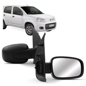 Retrovisor Uno 02 Portas 2011 2012 2013 2014 Sem Controle