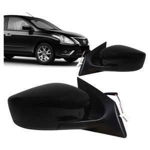 Retrovisor Versa 2016 2017 2018 Eletrico E Sem Pisca Preto
