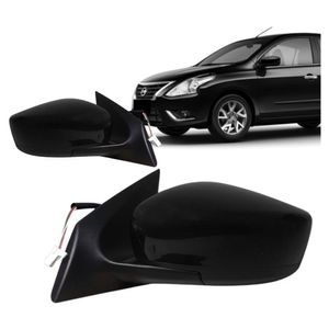 Retrovisor Versa 2016 2017 2018 Eletrico E Sem Pisca Preto