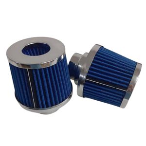 Filtro De Ar Esportivo Duplo Fluxo Azul 62 72mm