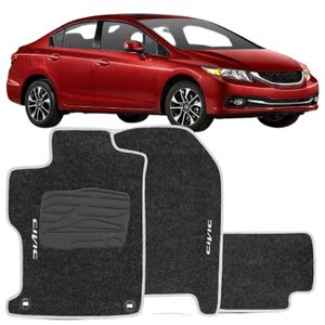 Tapete Carpete Preto Civic 2012 A 2015