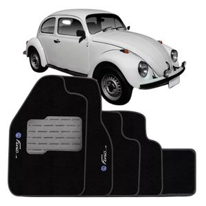Tapete Carpete Preto Fusca  1971 A 1996