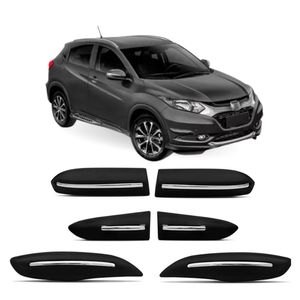 Parachoque Friso Hr-v 2015 2016 2017 2018 6 Pecas