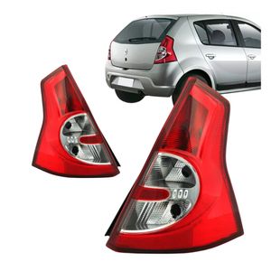 Lanterna Traseira Sandero 2008 A 2011 Vermelho Cristal