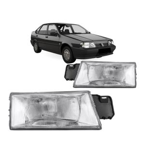 Farol Tempra 1992 1993 1994 1995 Mascara Cromada