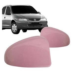 Aplique Do Retrovisor Do Celta 2000 A 2006 Rosa