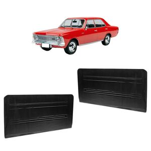 Forro De Porta Couro Sintetico Opala 1968 A 1992 2 Portas