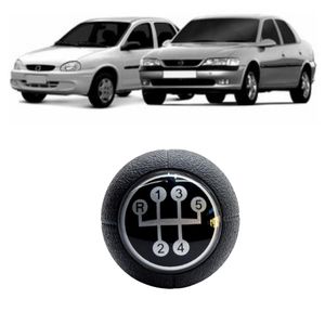 Manopla Corsa Vectra 1997 A 2005  Lente Acrilico Aro Cromado