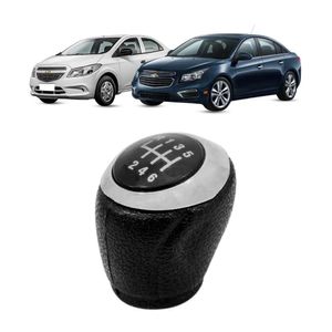 Manopla Onix Cruze 2013 2014 2015 A 2018 Preto E Aro Cromado