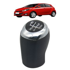 Manopla Cambio Hb20 1.6 2012 2013 A 2019 Preto Aro Cromado