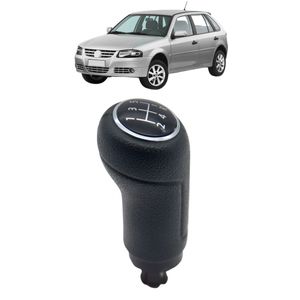 Manopla Cambio Gol G4 2006 2007 2008 Aro Cromado Re Tras