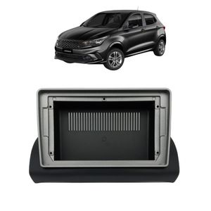 Moldura Multimidia 2 Din Argo Cronos 2017 A 2022 Preto 9