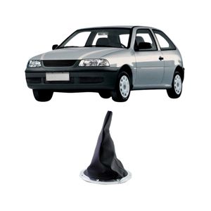 Coifa Alavanca Preta Aro Cromado Sem Bola Gol G3 1999 A 2003