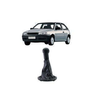 Coifa Alavanca Preta Aro Pto Com Manopla Gol G3 1999 A 2003