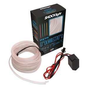 Fita Led Neon Flexivel 5 Metros Universal Branco Shocklight