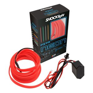 Fita Led Neon Flexivel 5metros Universal Vermelho Shocklight