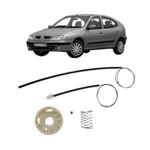 Kit Cabo Vidro Elétrico Megane 1997 A 2006