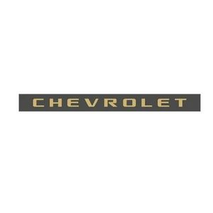 Adesivo Chevrolet Tampa Traseira Grafite Com Dourado