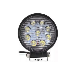 Farol Milha Redondo 9 Power Led Branco