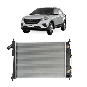 Radiador Creta 2016 A 2020 1.6 2.0 16v Flex Com Ar