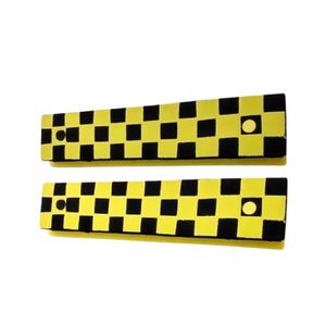 Protetor Impacto Parachoque 7,5x36x1,0cm  Amarelo Com Preto