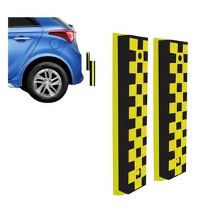 Protetor Impacto Parachoque 7,5x36x1,0cm Preto Com Amarelo