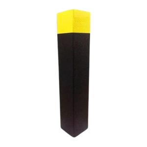Protetor Impacto Parachoque 80x10x2cm Preto E Amarelo
