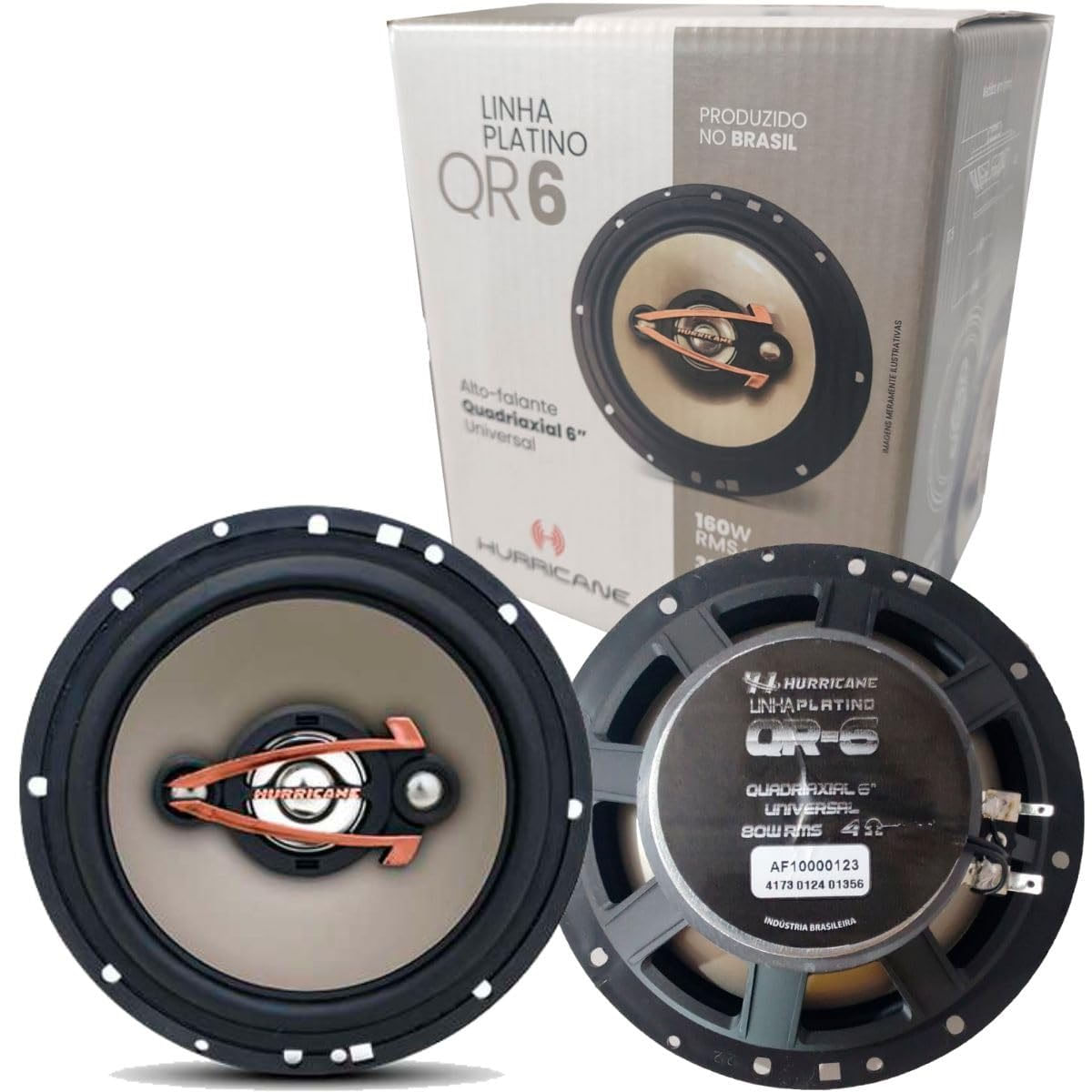 Alto Falante 6 4ohms 160 Wrms Par - Fuscão Preto