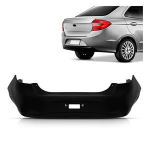 Para-choque Traseiro Ka Sedan 2015 2016 2017 2018 Preto Liso