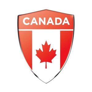 Emblema Escudo Alto Relevo Cromado Bandeira Canada