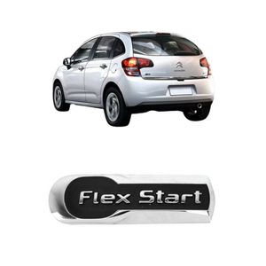 Emblema Flex Star C3 2013 2014 2015 2016 2017 A 2019 Cromado