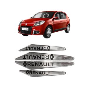 Kit Adesivo Protetor Porta Renault Prata
