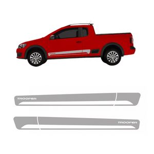 Jogo De Faixa Lateral Saveiro Trooper 2014 2015