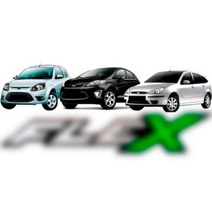 Emblema Flex Resinado Fiesta Ecosport Ka Focus 2004 A 2009