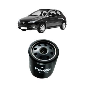 Filtro Oleo 206 Motor 1.6 8v 1998 A 2000