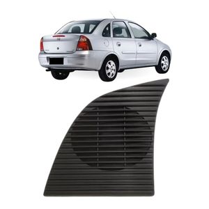 Tela Alto Falante Corsa 2002 A 2011 Traseiro Sedan Cinza Ld