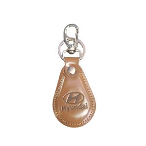 Chaveiro Hyundai Couro Marrom