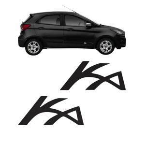 Adesivo Ka 2008 A 2020 Preto Resinado
