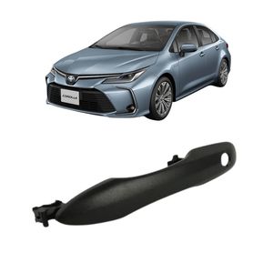 Macaneta Externa Corolla 2019 A 2022 Preta Com Furo