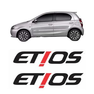 Adesivo Etios 2013 A 2016 Preto Resinado