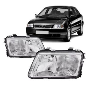 Farol Audi A3 1996 1997 1998 1999 2000 Mascara Cromada