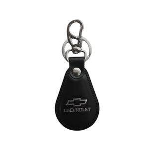 Chaveiro Gm Chevrolet Couro Preto