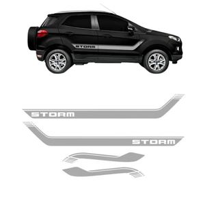 Faixa Lateral Storm Ecosport 2018 2019 2020 Prata