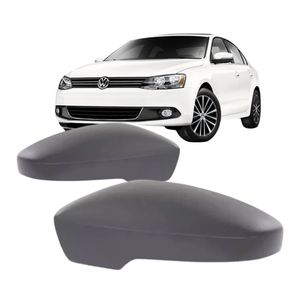 Capa Retrovisor Jetta 2011 A 2015 Com Furo Para Fisca